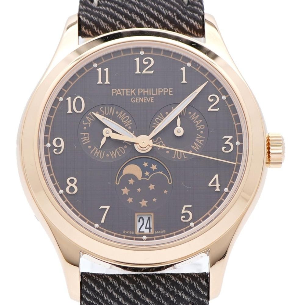 パテック フィリップ Automatic Complication moon phase 4946R-001 Wristwatch K18 Pink Gold Leather Brown  2025 NEW 38mm