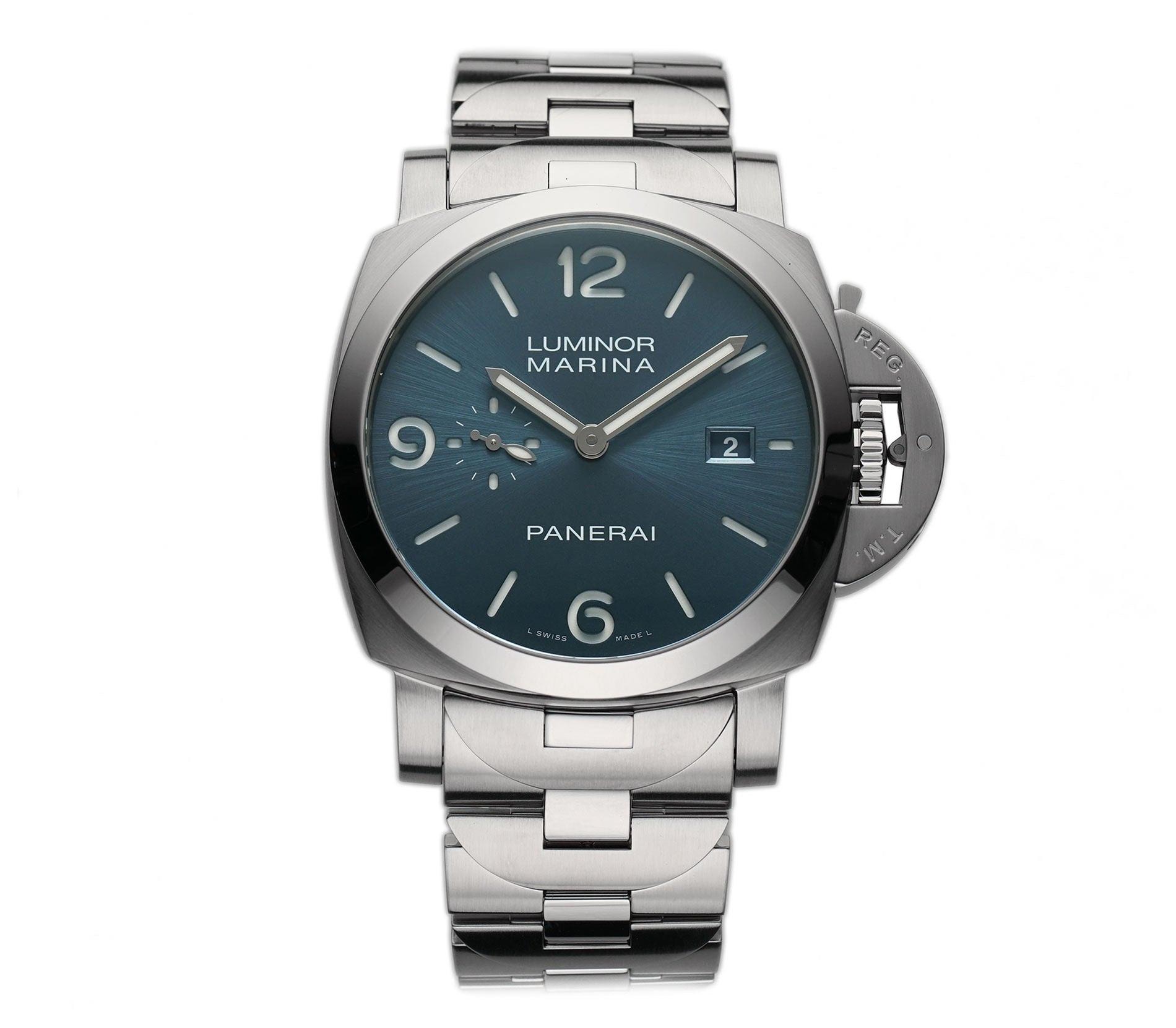 パネライ ルミノール マリーナ Officine Luminor 44mm Luminor Marina Steel Light Blue Dial PAM 03323