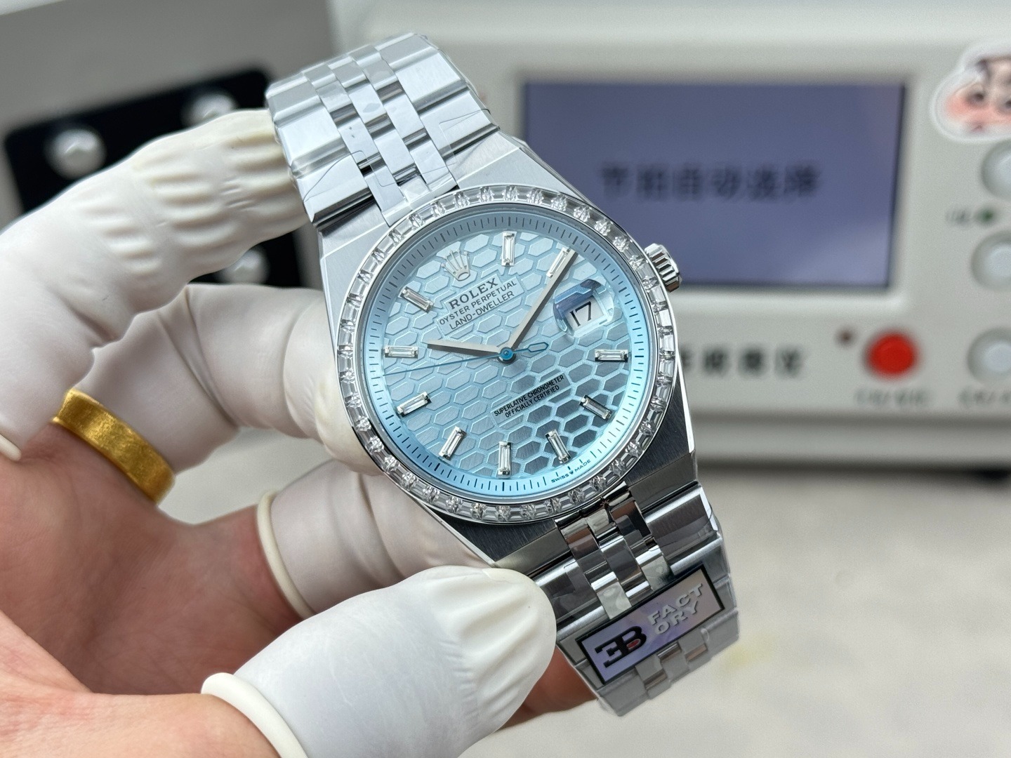 2025新作モデル ランドドゥエラー オイスター、40 mm、プラチナ、ダイヤモンド  127386TBR-0001