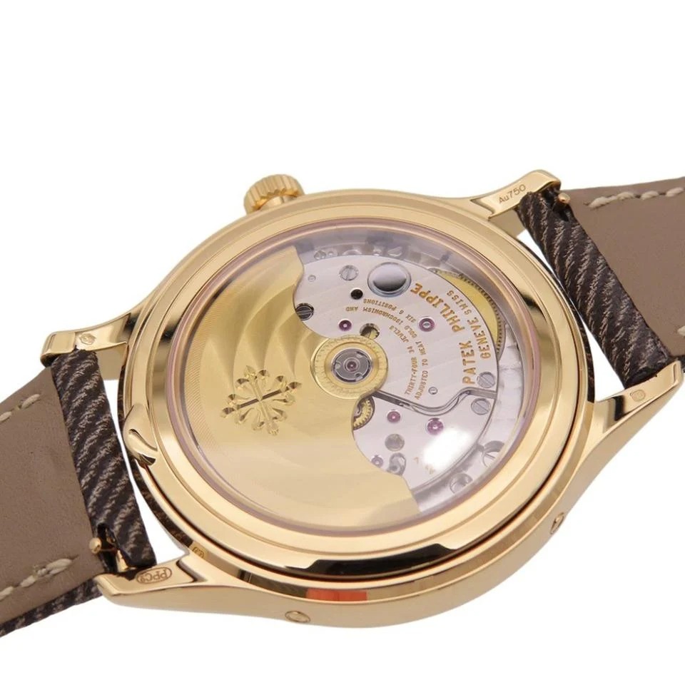 パテック フィリップ Automatic Complication moon phase 4946R-001 Wristwatch K18 Pink Gold Leather Brown  2025 NEW 38mm