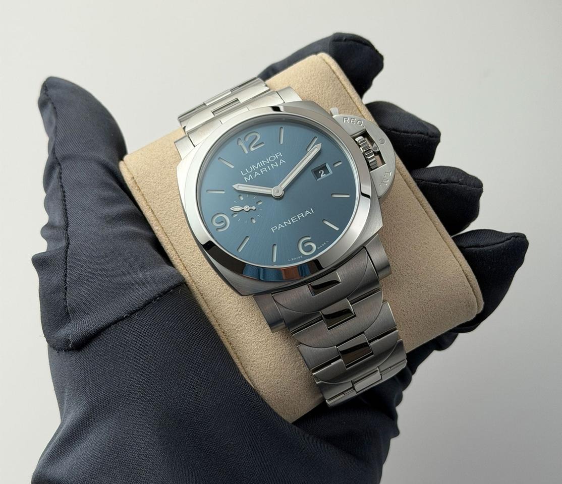パネライ ルミノール マリーナ Officine Luminor 44mm Luminor Marina Steel Light Blue Dial PAM 03323