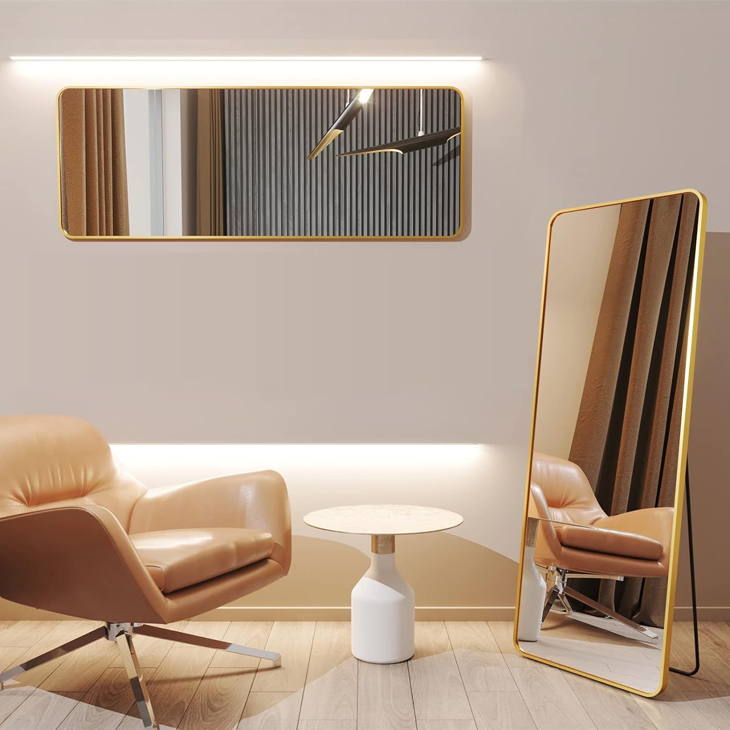 Large Full-Length Floor Mirror | Freestanding Dressing Mirror for Bedroom, Home, & Apparel Stores