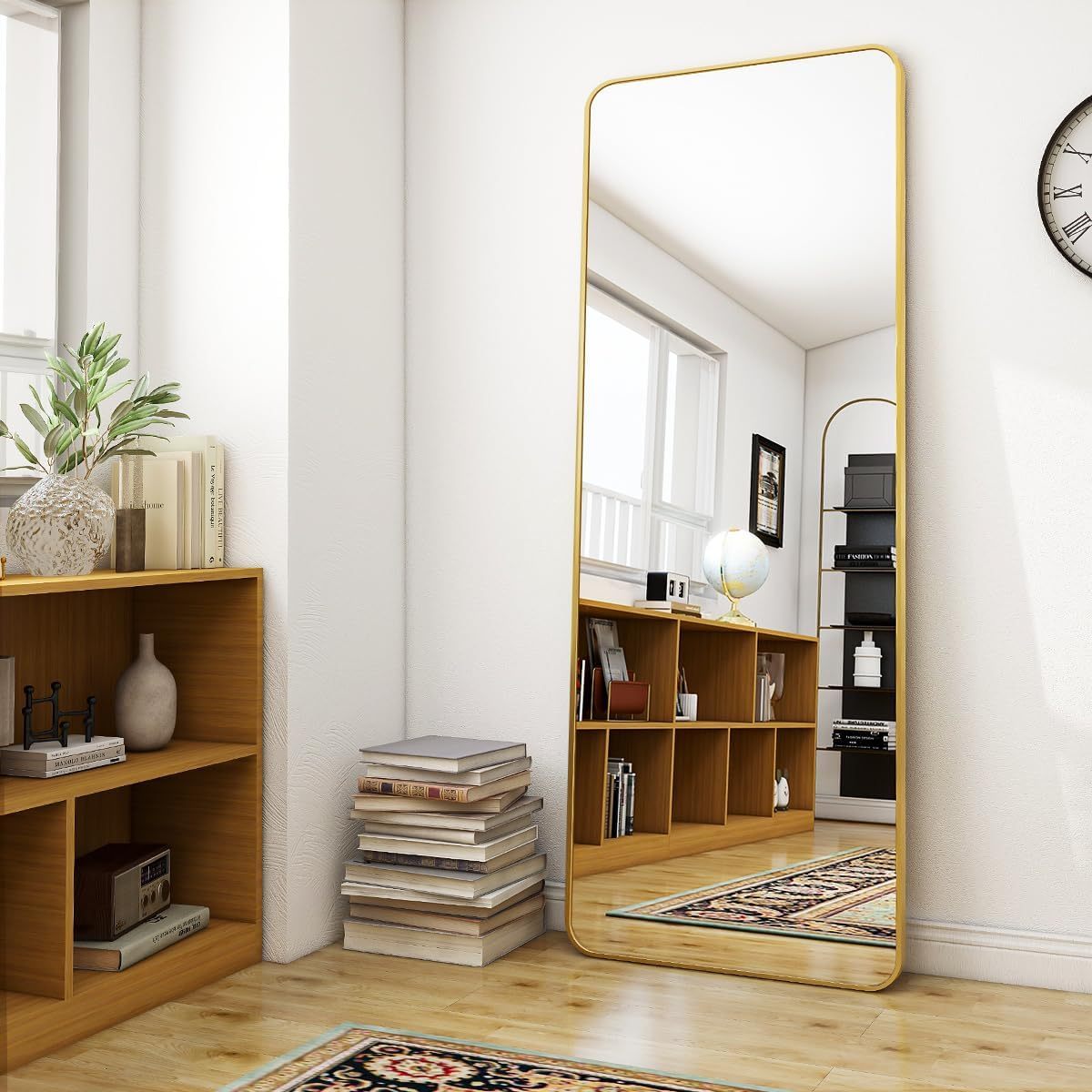 Large Full-Length Floor Mirror | Freestanding Dressing Mirror for Bedroom, Home, & Apparel Stores