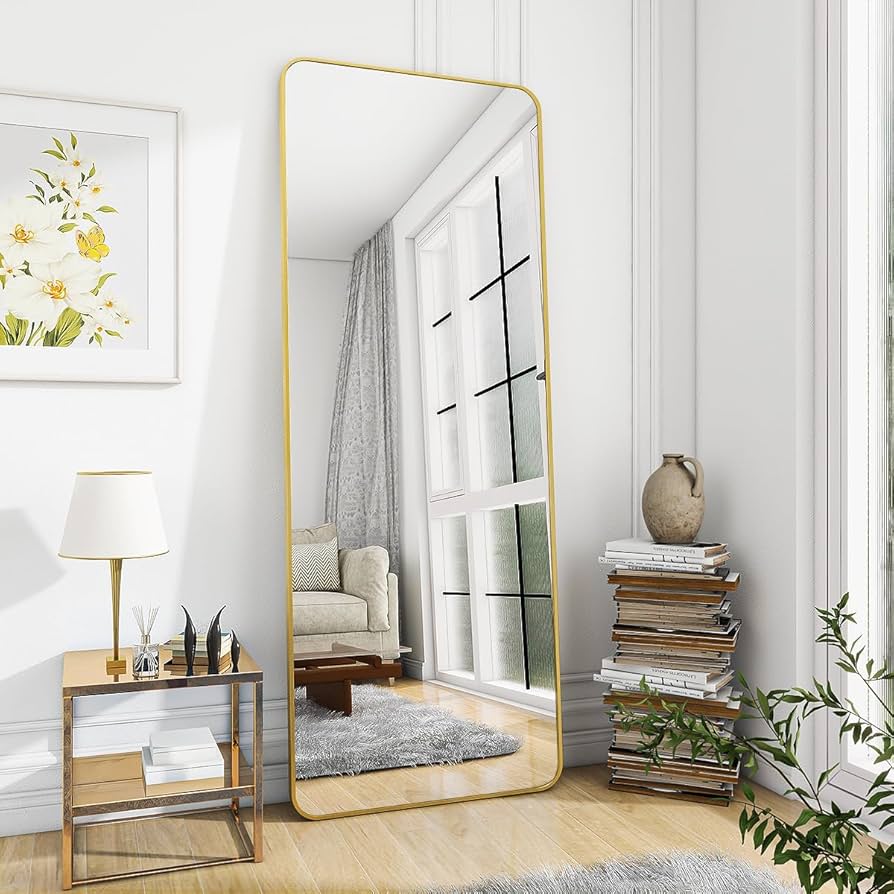 Large Full-Length Floor Mirror | Freestanding Dressing Mirror for Bedroom, Home, & Apparel Stores