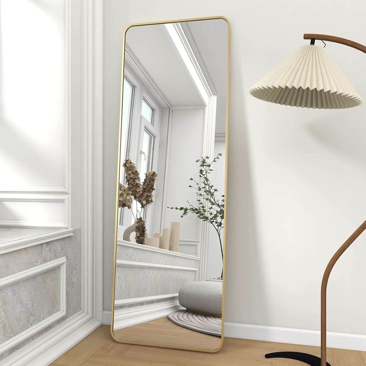 Large Full-Length Floor Mirror | Freestanding Dressing Mirror for Bedroom, Home, & Apparel Stores