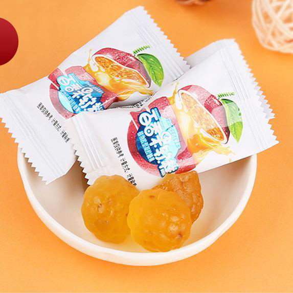 百香果糕 软糖酸甜口味结婚满月喜糖果年货零食小吃 Passion Fruit Cake
