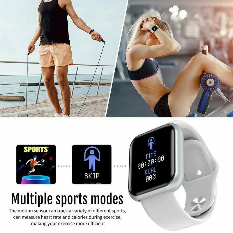 Smart Watch Bluetooth IP67 Waterproof Y68 Fitness Tracker Jam Tangan sukan Sport Watch Band exercise watch 运动手表电子表