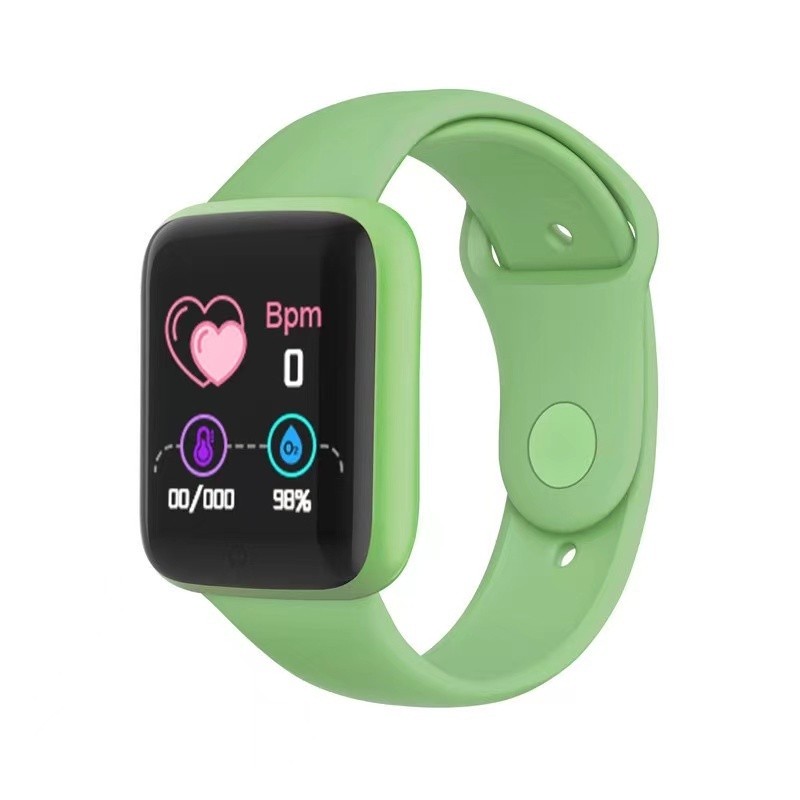 Smart Watch Bluetooth IP67 Waterproof Y68 Fitness Tracker Jam Tangan sukan Sport Watch Band exercise watch 运动手表电子表