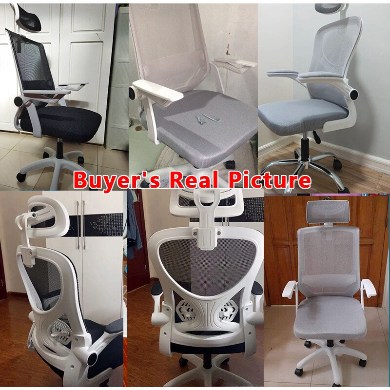 【Best price guarantee】Ergonomics Chair Mesh Office Chair Computer Chair Gaming Chair with Adjustable Armrest / gaming ch