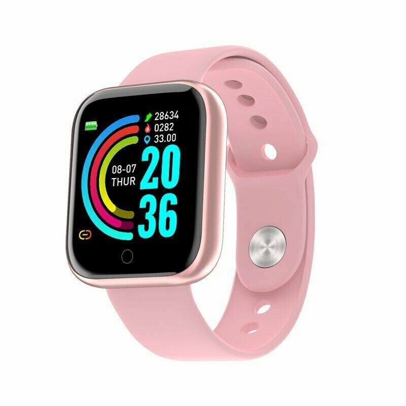 Smart Watch Bluetooth IP67 Waterproof Y68 Fitness Tracker Jam Tangan sukan Sport Watch Band exercise watch 运动手表电子表