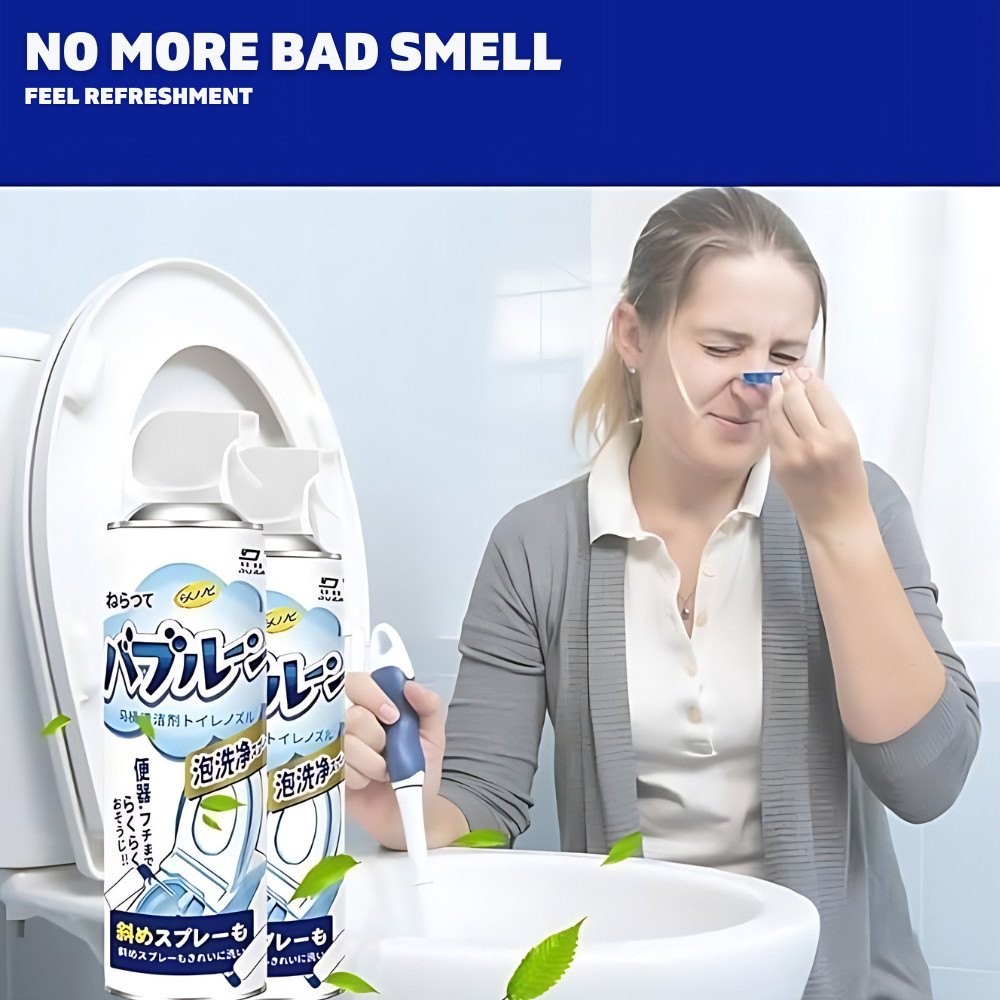 Japanese Multipurpose Toilet Foam Cleaner 500ML Bubble Foaming Toilet Cleaner Pembersih Buih Tandas 泡沫清洁剂