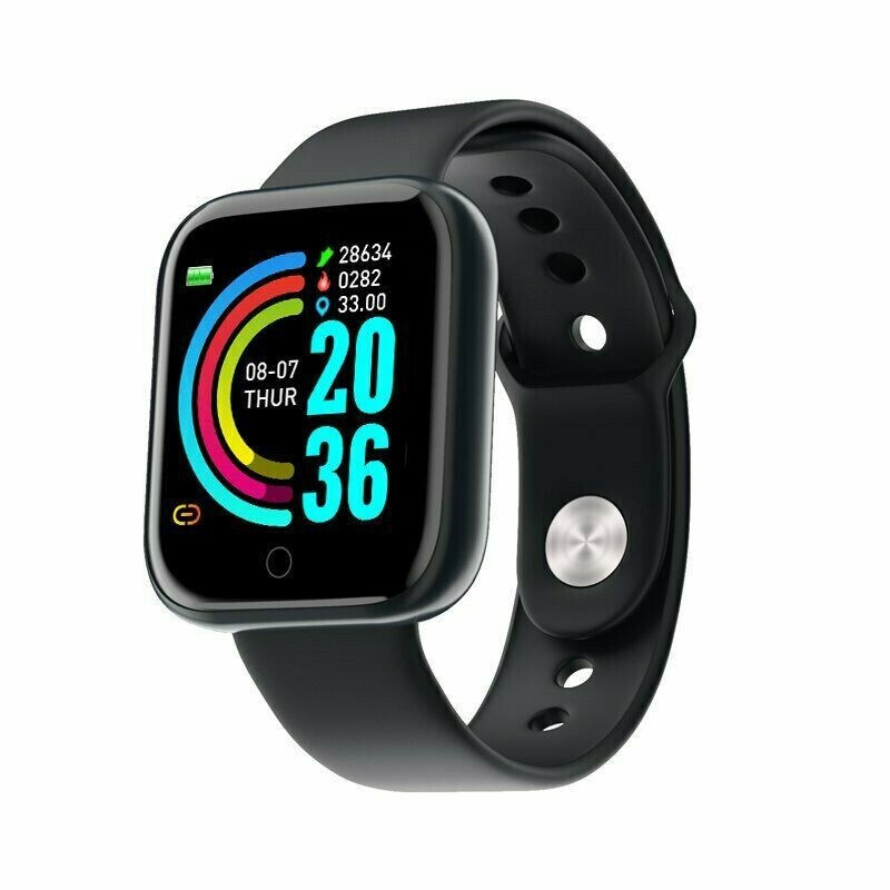 Smart Watch Bluetooth IP67 Waterproof Y68 Fitness Tracker Jam Tangan sukan Sport Watch Band exercise watch 运动手表电子表