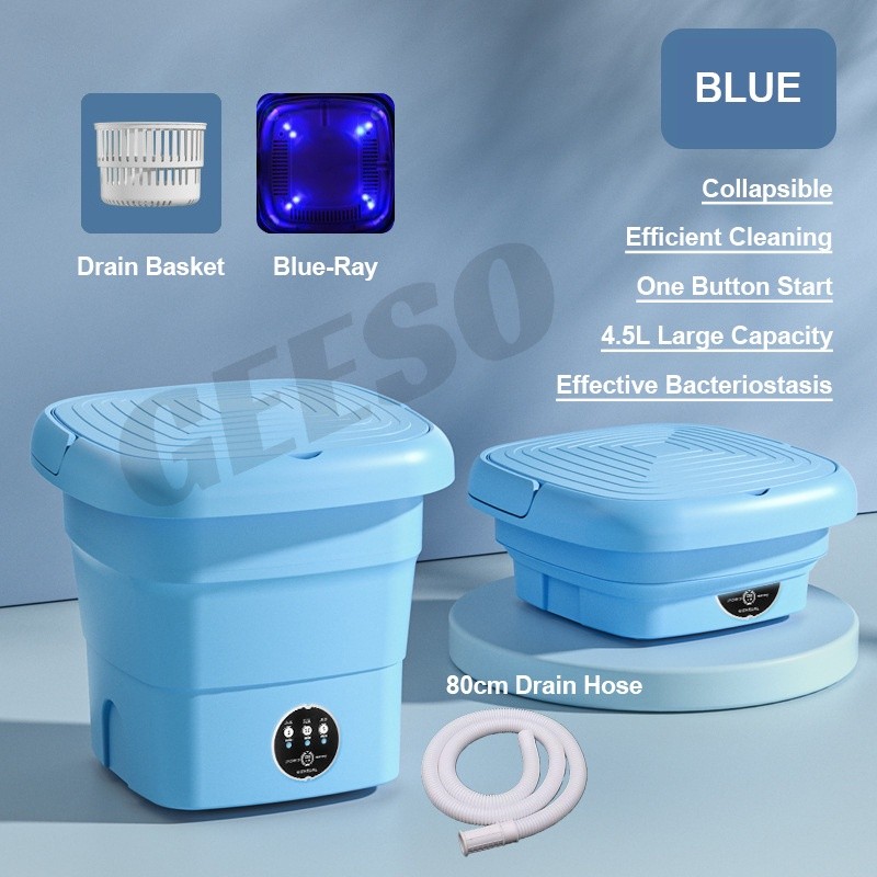 Mesin Basuh baju Mini Washing Machine Portable Foldable Folding Laundry Washer Washing cloth Household 便携式迷你洗衣机 可折叠洗衣机
