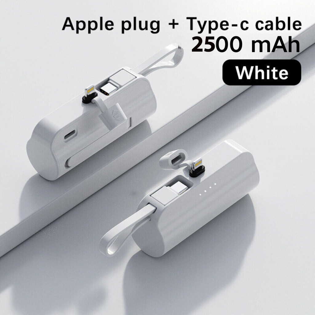 Mini Portable Power Bank 2IN1 4 Light Full Capacity 10000MAH Emergency Charge Portable Power bank