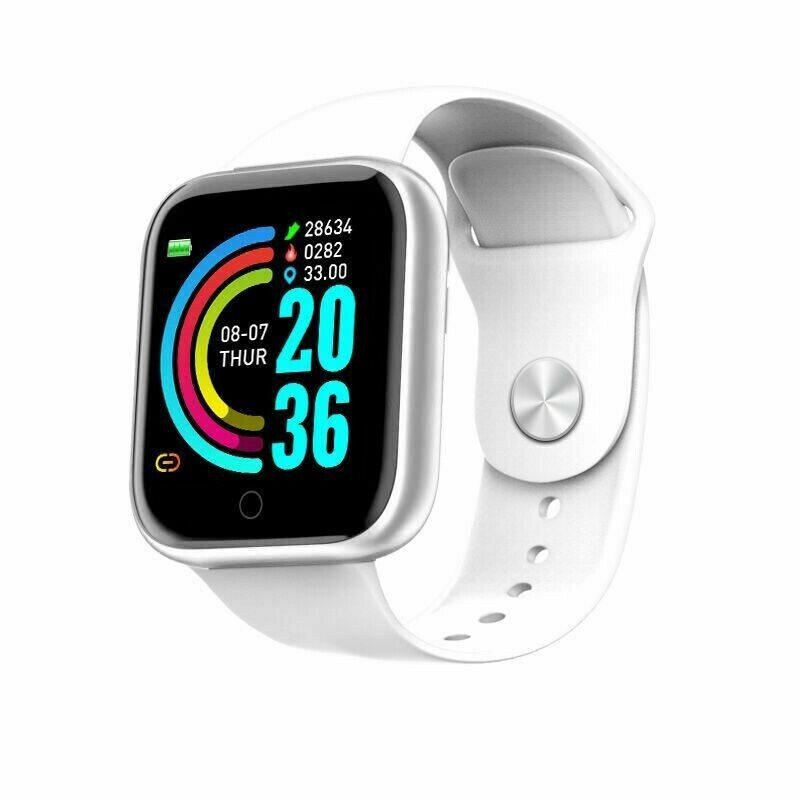 Smart Watch Bluetooth IP67 Waterproof Y68 Fitness Tracker Jam Tangan sukan Sport Watch Band exercise watch 运动手表电子表