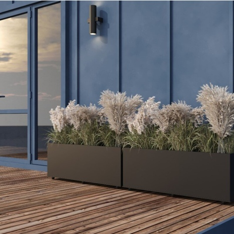 กระถางต้นไม้โลหะดีไซน์ใหม่ ทรงกลม พร้อมขาตั้งโลหะ