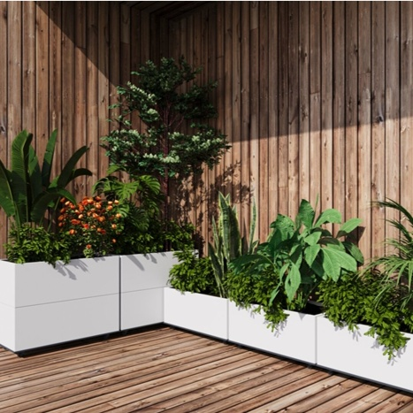 กระถางต้นไม้โลหะดีไซน์ใหม่ ทรงกลม พร้อมขาตั้งโลหะ