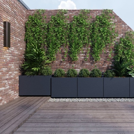 กระถางต้นไม้โลหะดีไซน์ใหม่ ทรงกลม พร้อมขาตั้งโลหะ