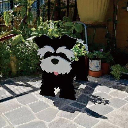 กล่องปลูกดอกไม้ไม้ขนาดใหญ่ พร้อมที่วางต้นไม้รูปสัตว์ 