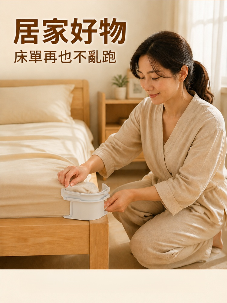 新款被單床笠防滑不移位神器無針夾子隱形卡扣四角固定