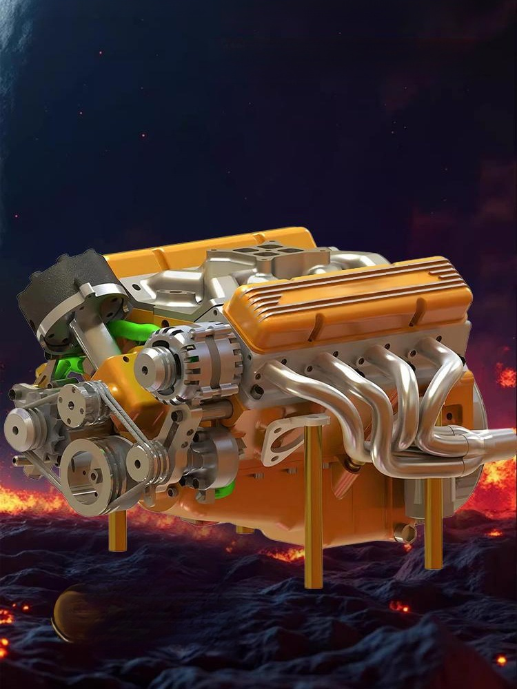 新款發動機V8發動機擺件