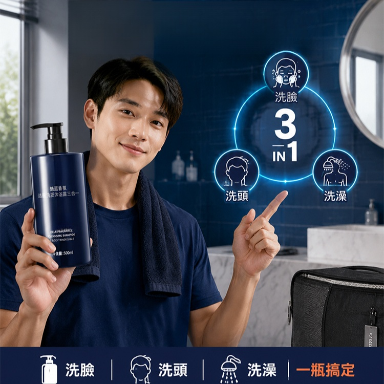 香氛潔面洗髮沐浴露三合一