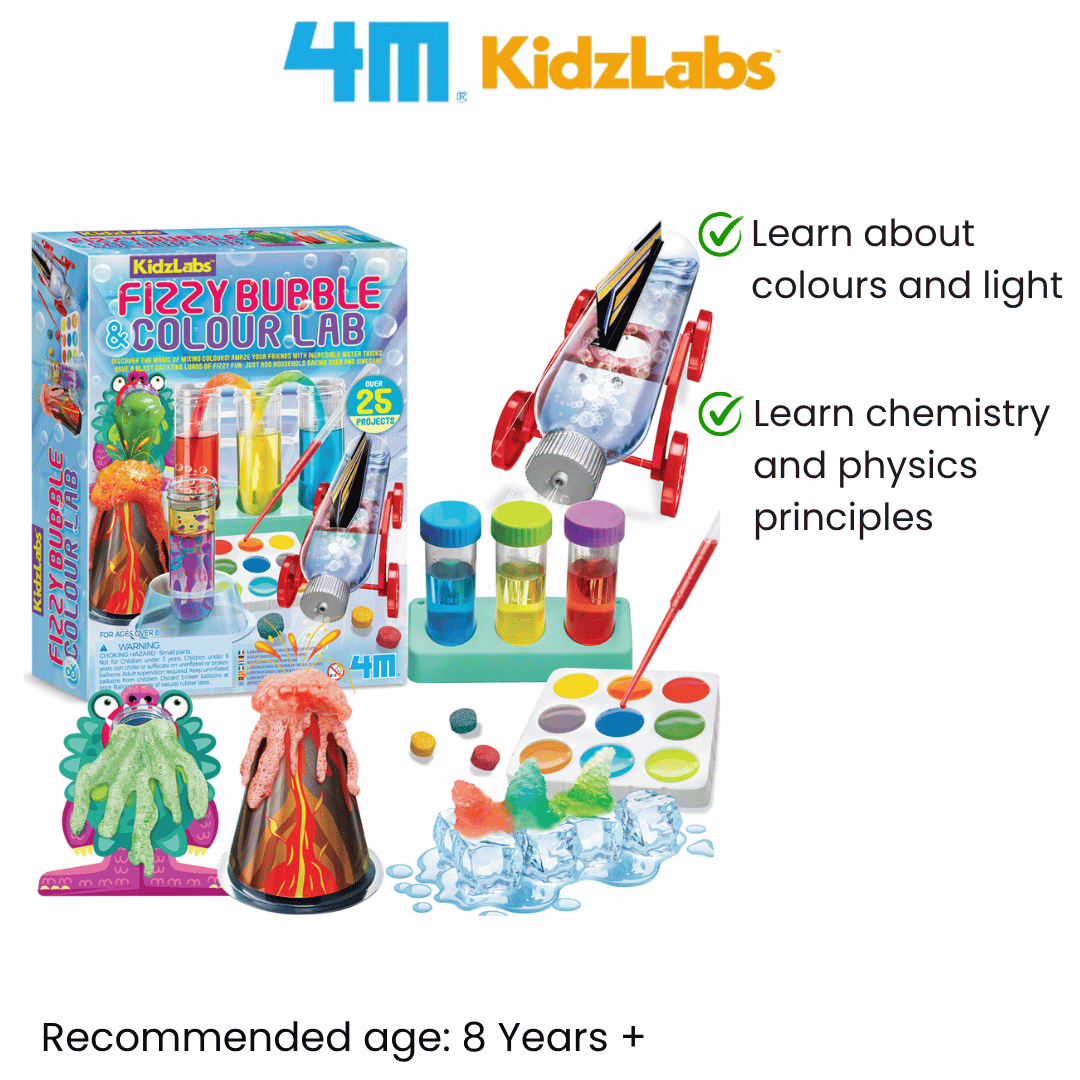 [NEW ARRIVAL] 4M KidzLabs / Fizzy Bubble & Colour Lab - STEAM Education Toys