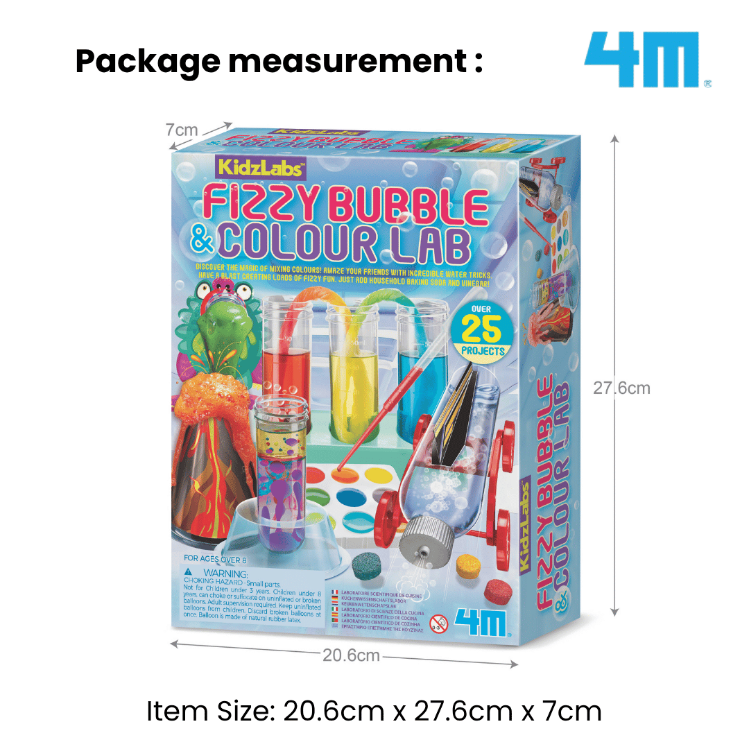 [NEW ARRIVAL] 4M KidzLabs / Fizzy Bubble & Colour Lab - STEAM Education Toys