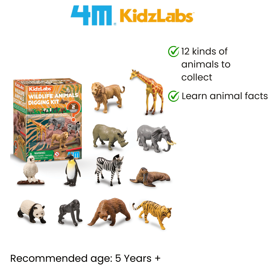 4M KidzLabs / Wildlife Animals Digging Kit