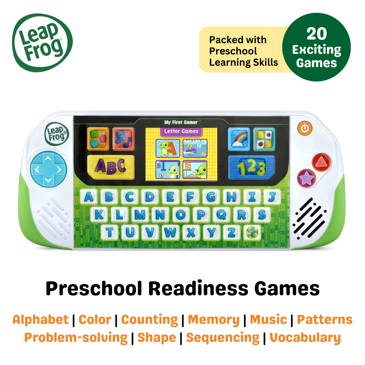 [NEW ARRIVAL] LeapFrog My First Gamer - Preschool Handheld Educational Video Game Toy