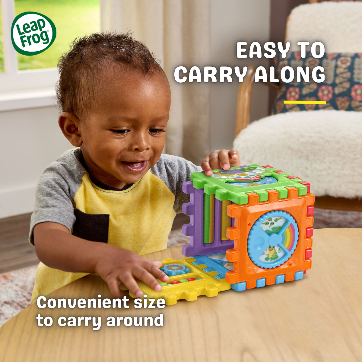 [NEW ARRIVAL] LeapFrog 6-in-1 Snap & Learn Busy Cube Motor Skills Baby Toy 12 Sides of Play