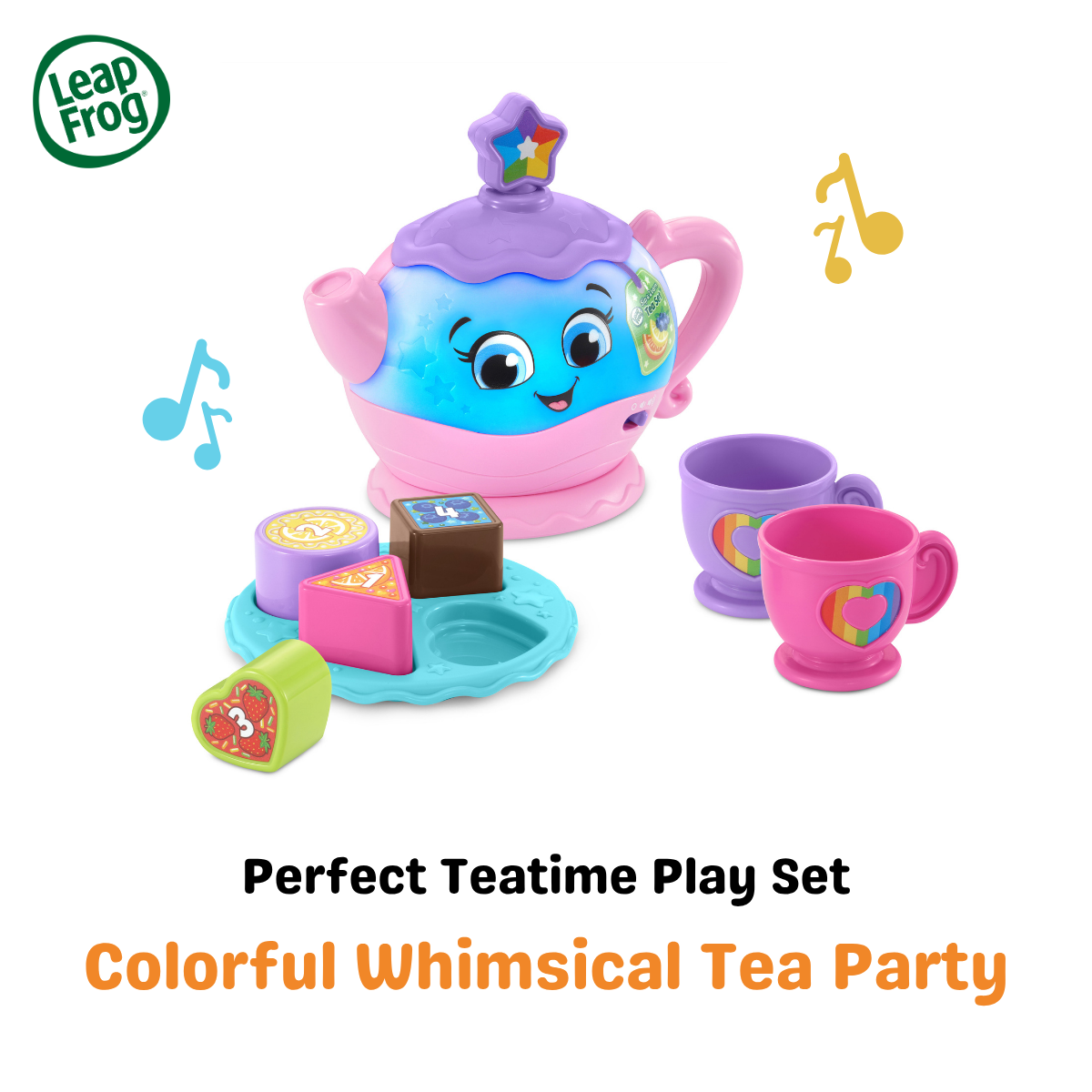 [NEW ARRIVAL] LeapFrog Sip & Learn Tea Set Pretend Play Teatime Set