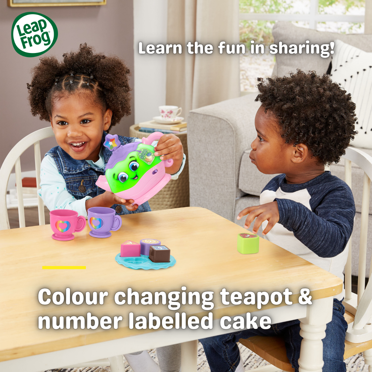 [NEW ARRIVAL] LeapFrog Sip & Learn Tea Set Pretend Play Teatime Set