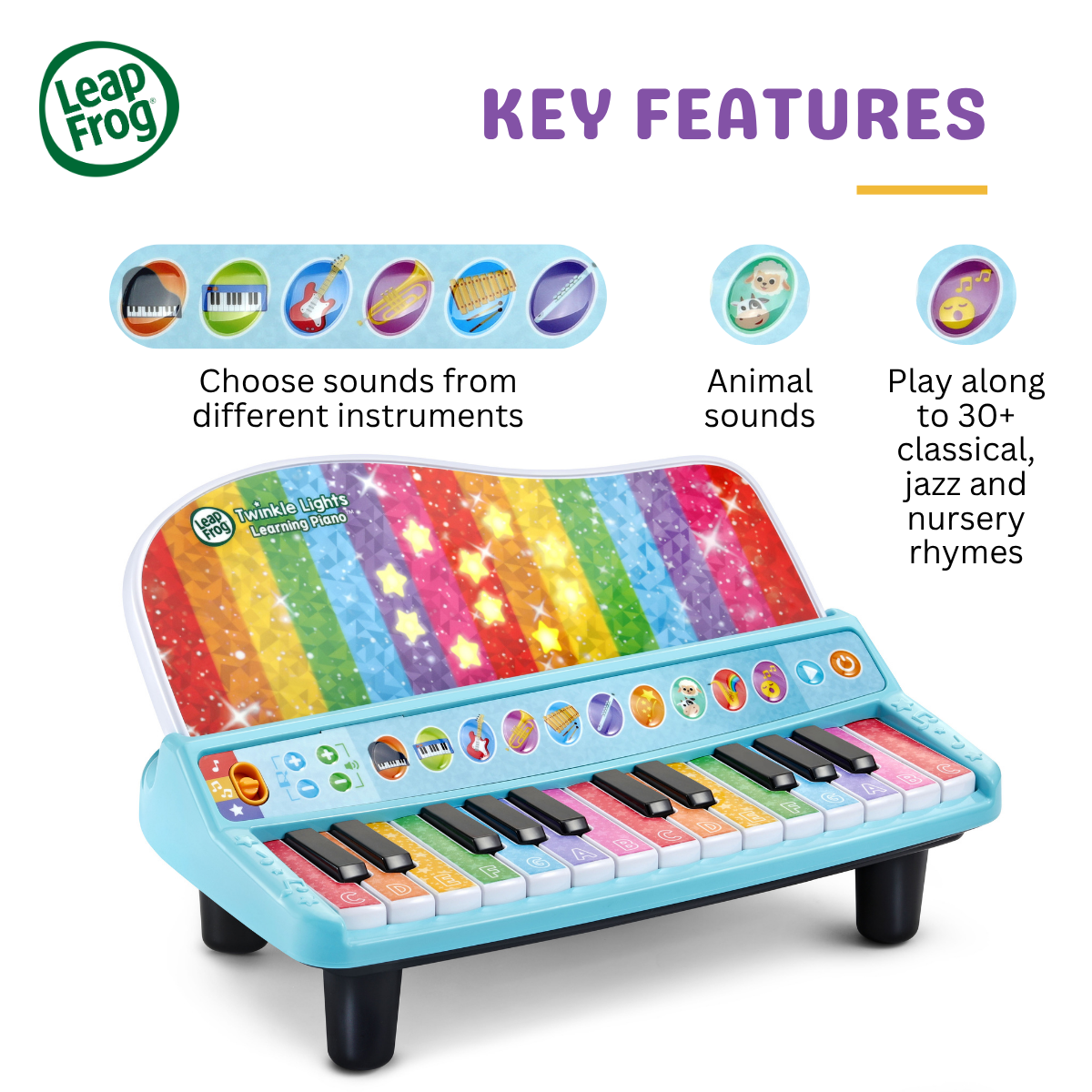 [NEW ARRIVAL] LeapFrog Twinkle Lights Learning Piano