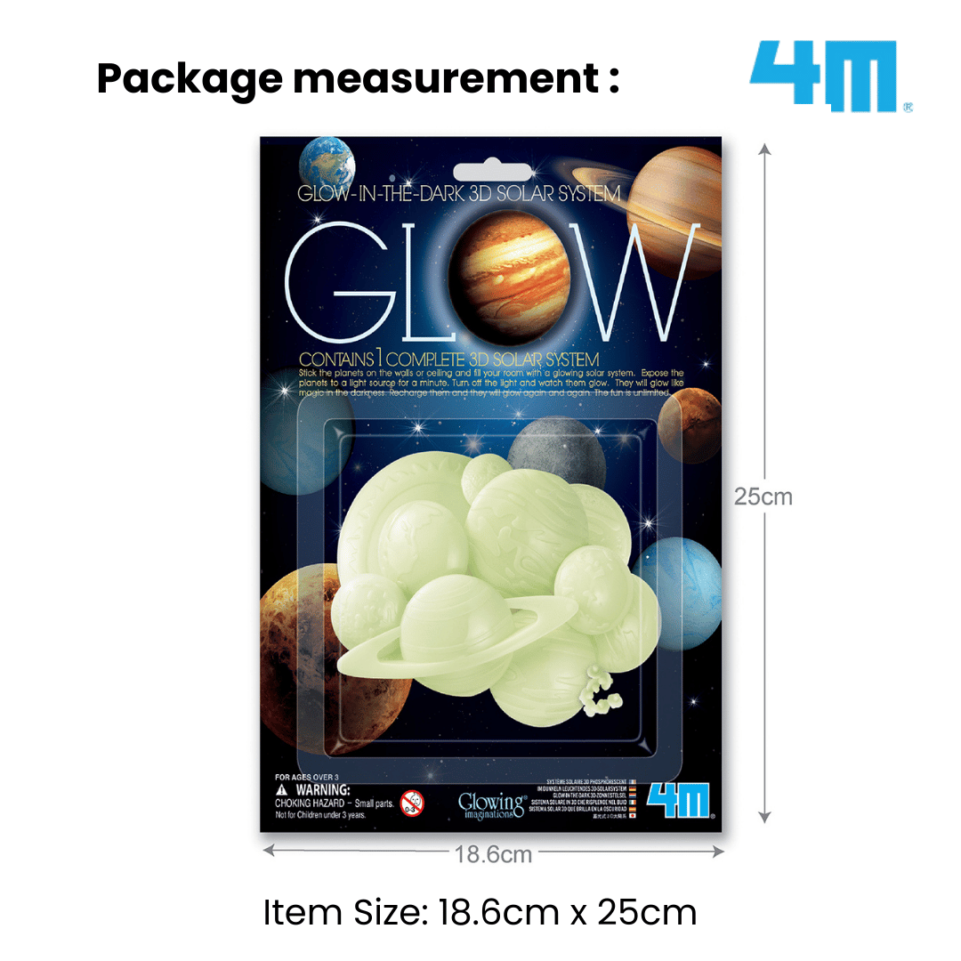4M Glow In The Dark / Glow 3D Solar System