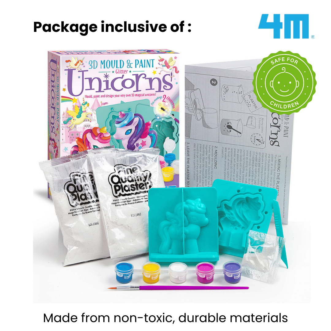 4M 3D Mould & Paint / Glitter Unicorns