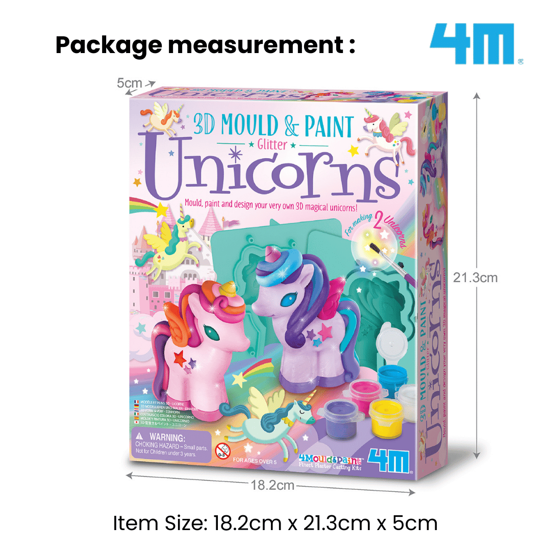 4M 3D Mould & Paint / Glitter Unicorns