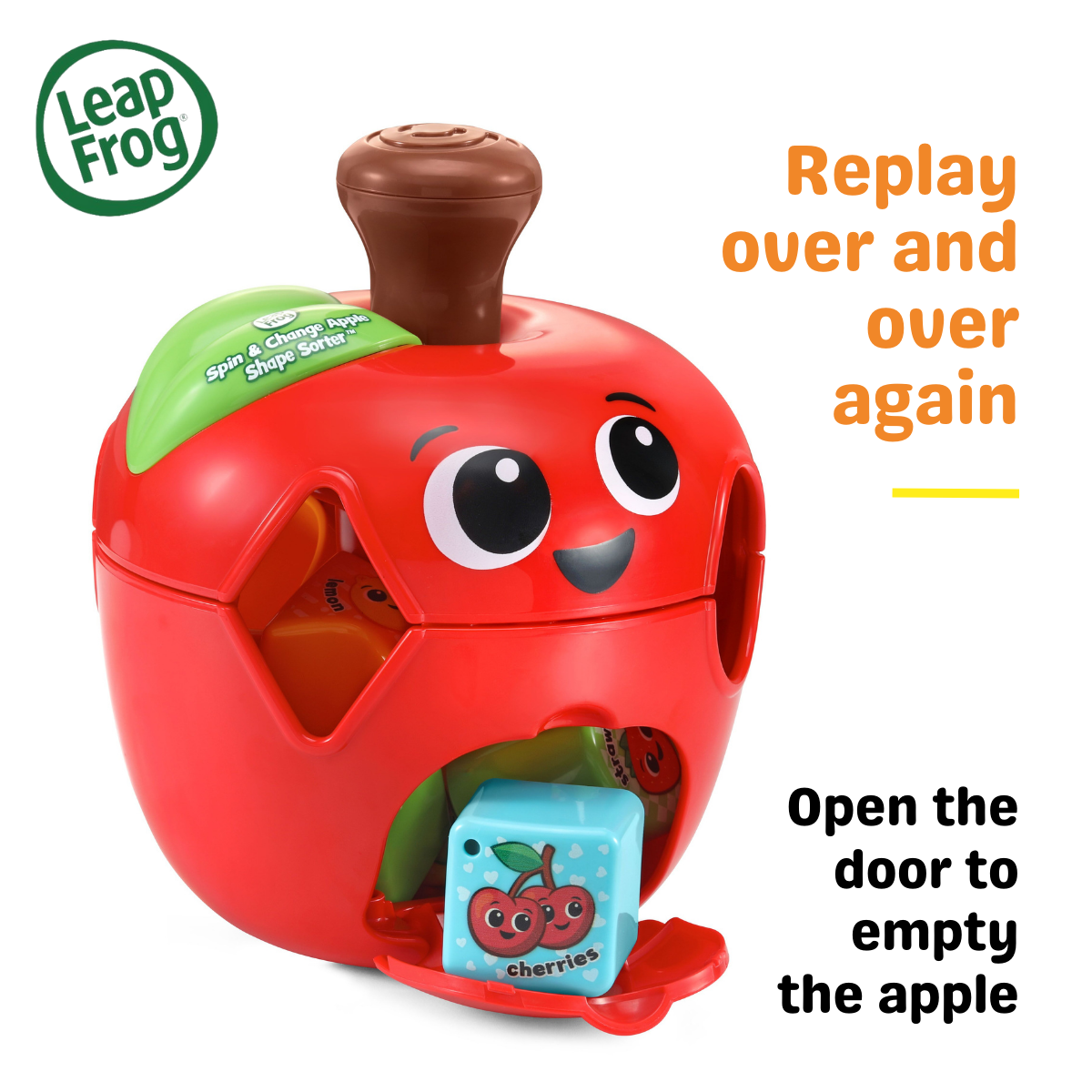 LeapFrog Spin & Change Apple Shape Sorter