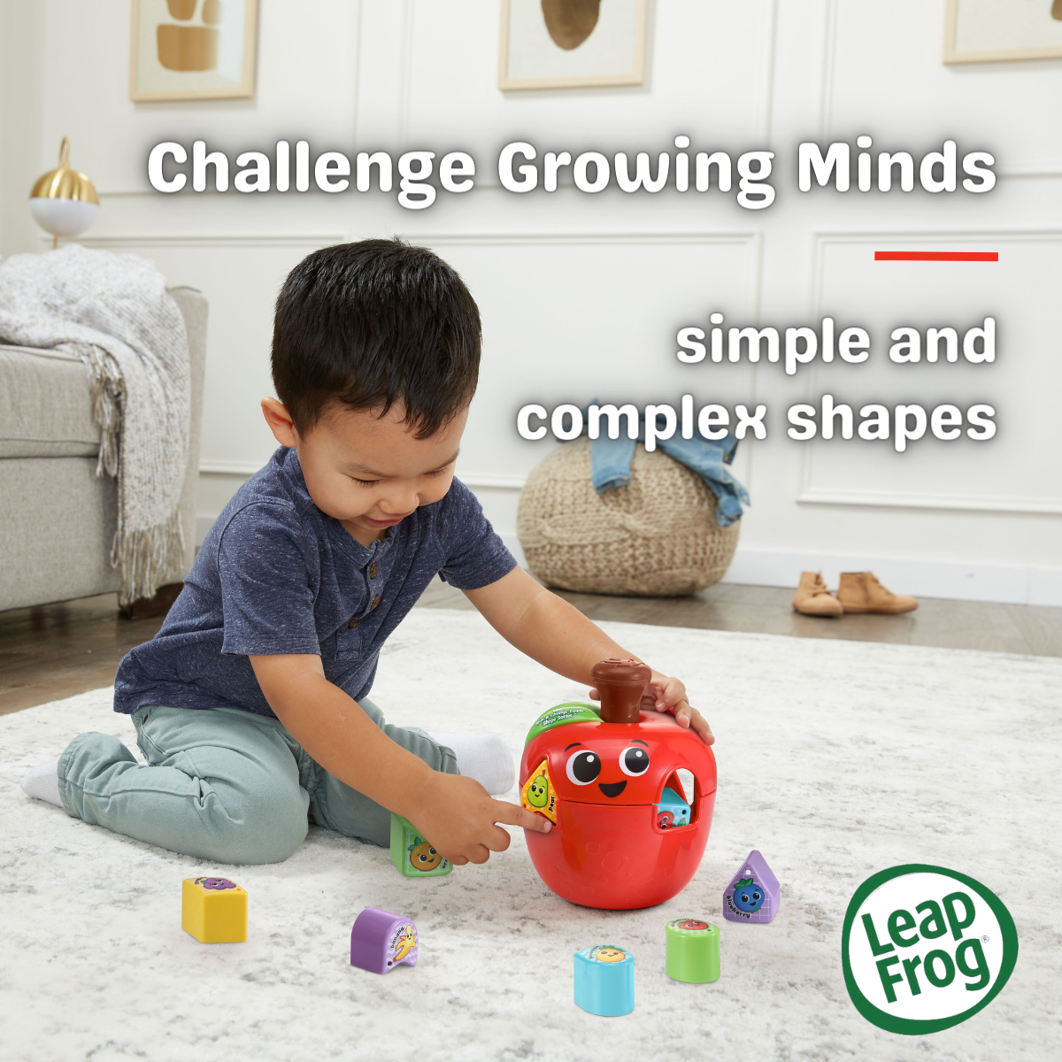 LeapFrog Spin & Change Apple Shape Sorter