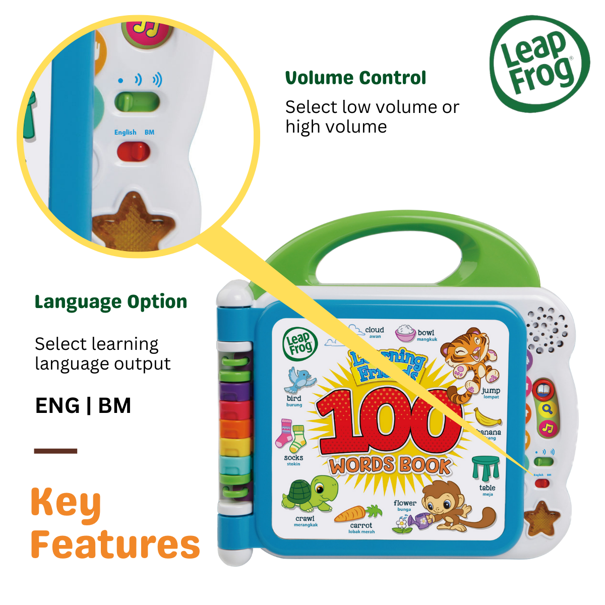 LeapFrog 100 Words Book - Bilingual Eng/BM