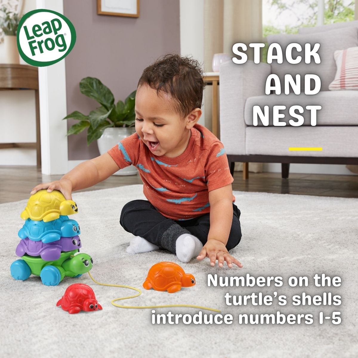 LeapFrog Nest & Count Turtle Tower