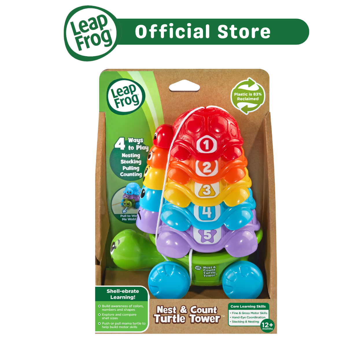 LeapFrog Nest & Count Turtle Tower