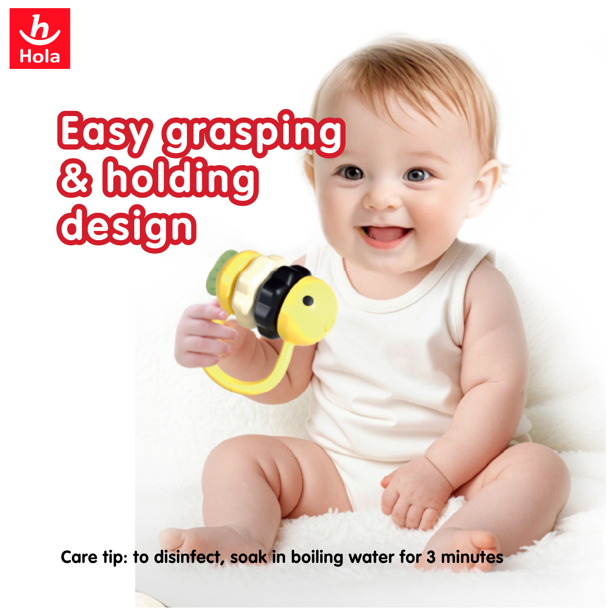 [NEW ARRIVAL] Hola Clownfish/Duck/Bee Rattles & Teethers