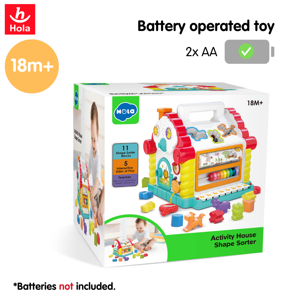 Hola Activity House Shape Sorter