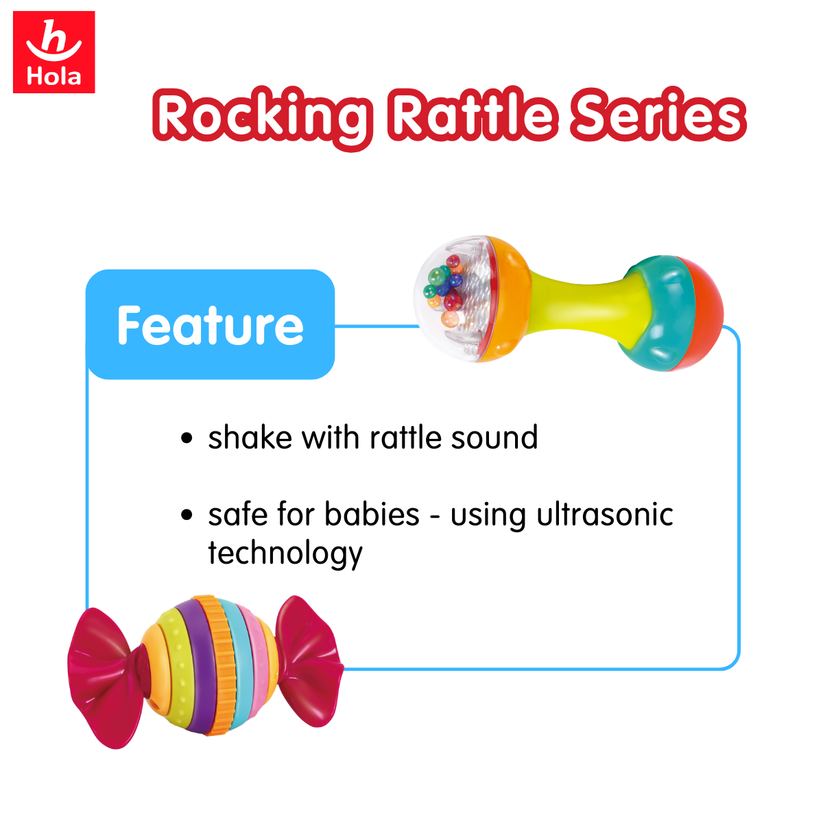 Hola Rocking Musical Rattles Series