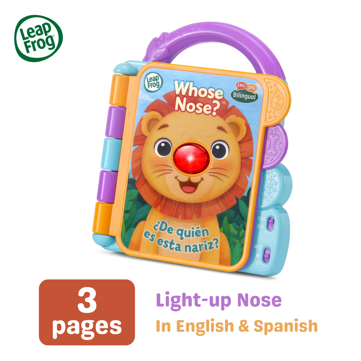 [NEW ARRIVAL] LeapFrog Whose Nose? - Bilingual English/Spanish Musical Activity Book