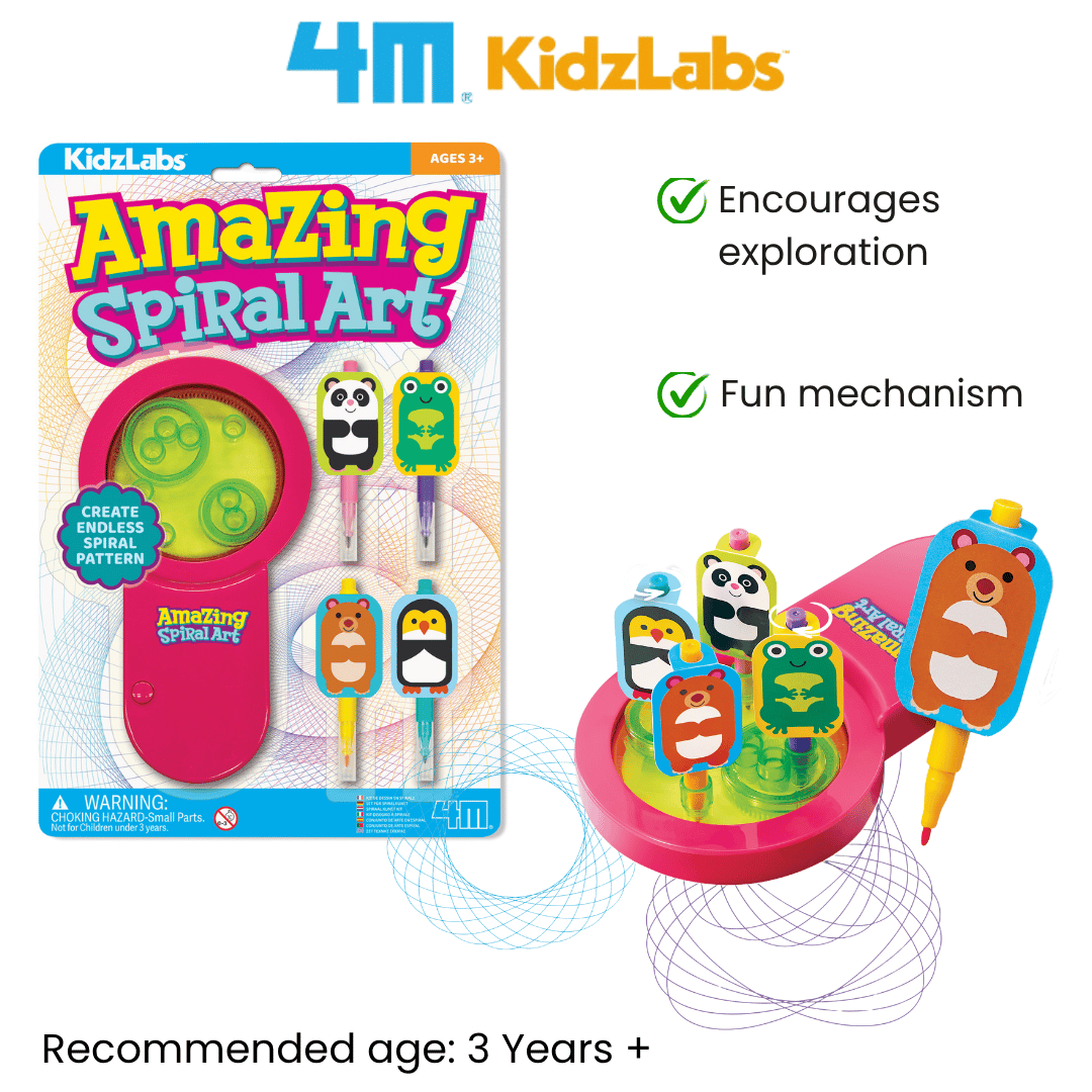 [NEW ARRIVAL] 4M KidzLabs / Amazing Spiral Art - STEAM Education Toys
