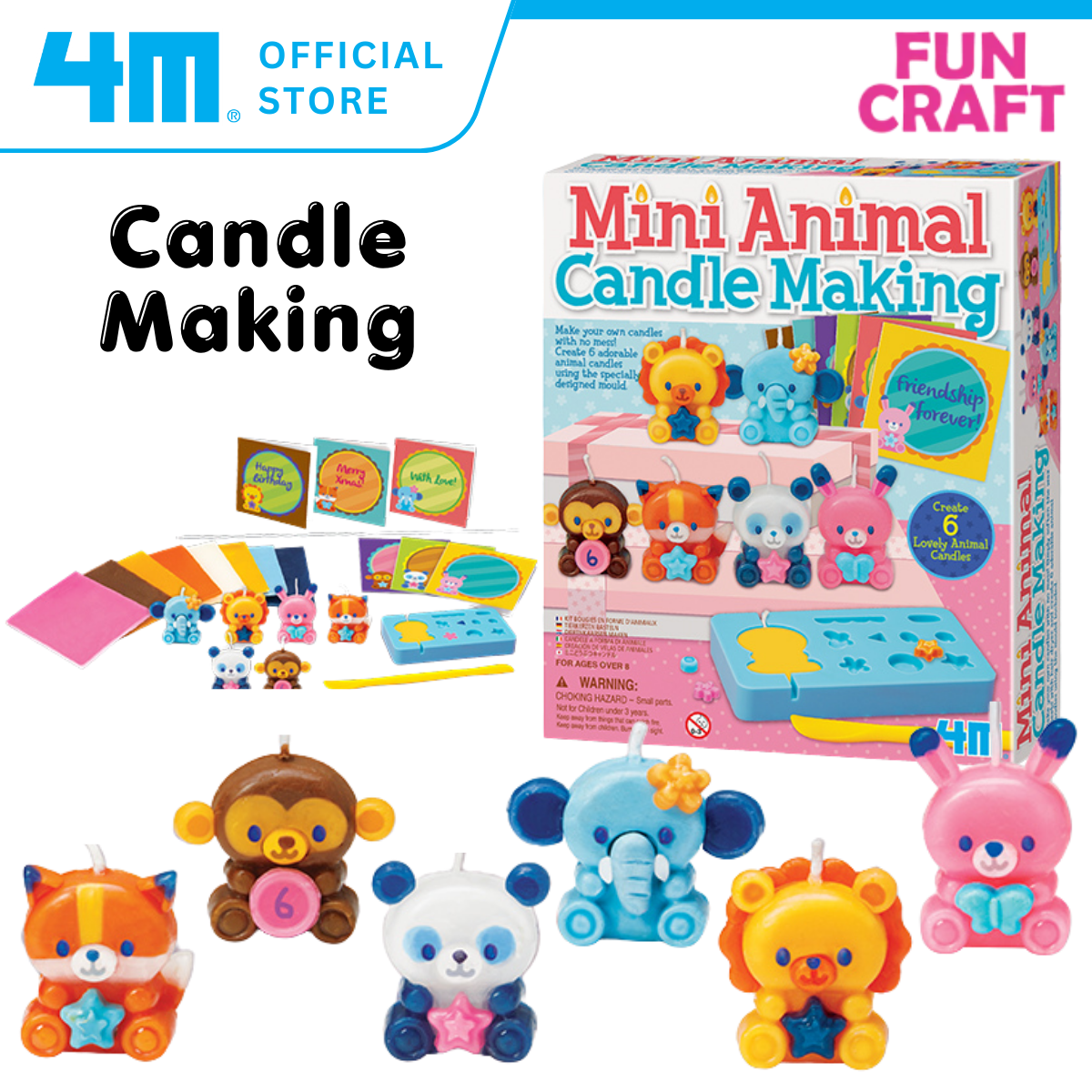 4M Fun Craft / Mini Animal Candle Making