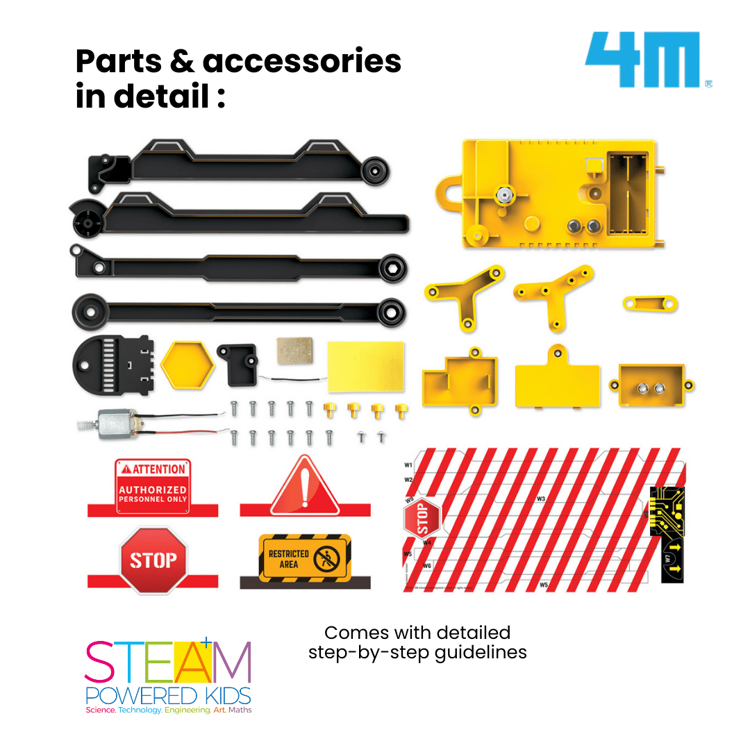 4M Steam Education Toys - KidzLabs / Motorised Barrier Gate