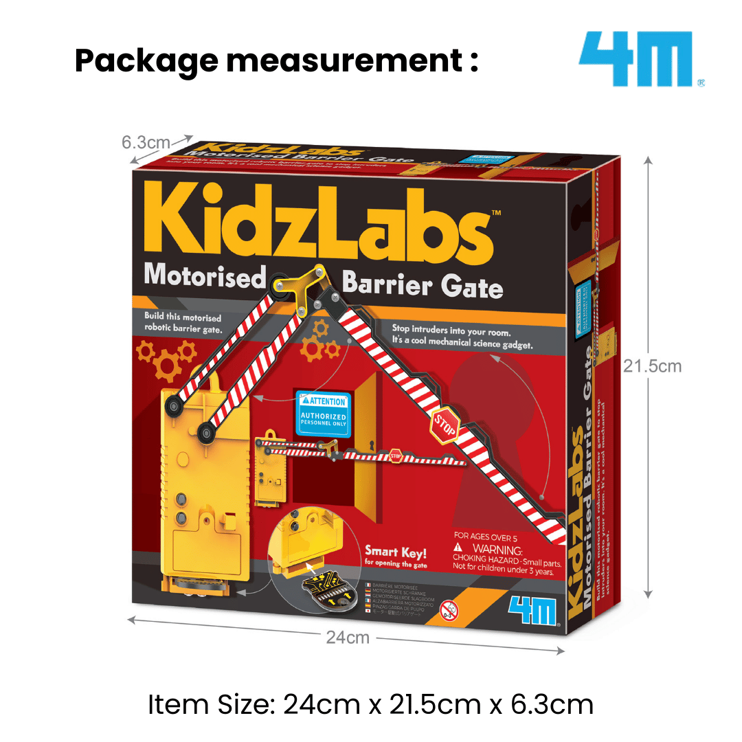 4M Steam Education Toys - KidzLabs / Motorised Barrier Gate